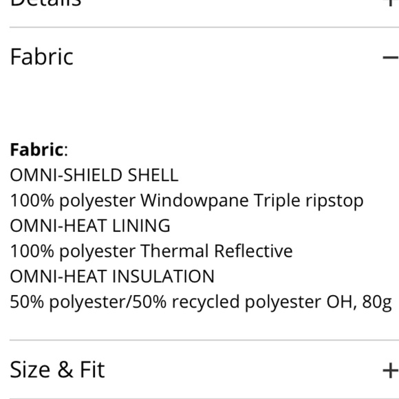 Quilted Columbia Sportswear/Thermal Heat Coat - Picture 12 of 12